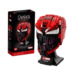 LEGO 76199 Marvel Spider-Man Carnage Mask Building Set for Adults, Collectible Display Model Gift Idea